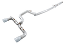 AWE Ford Focus RS Track Edition Cat-back Exhaust - Chrome Silver Tips-2