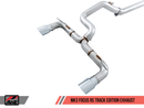 AWE Ford Focus RS Track Edition Cat-back Exhaust - Chrome Silver Tips-3