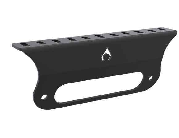 Artec Industries 07-25 Jeep Wrangler JL Jt High Clearance Comp Front Bumper Fairlead Light Bracket