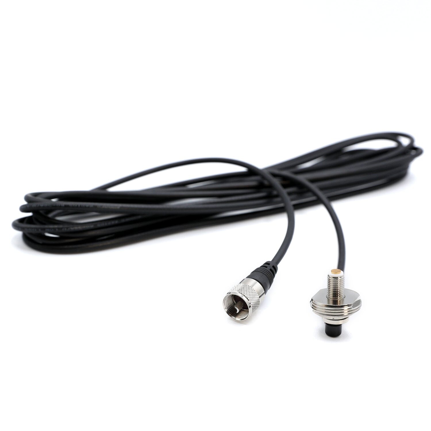 Rugged Radios 17 Ft Antenna Coax Cable with 3/8 NMO (TM) Thick Mount