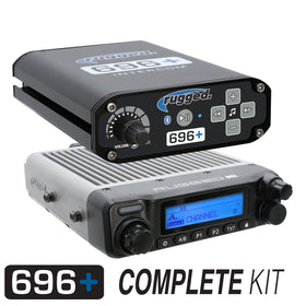 Rugged Radios 696 PLUS Complete Master Comm Kit with Intercom and 2-Way Radio M1 VHF Business Band