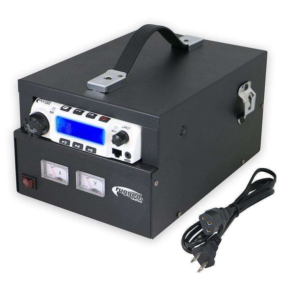 Rugged Radios Desktop Power Supply and Cabinet for M1 RM45 & RM60 Mobile Radios