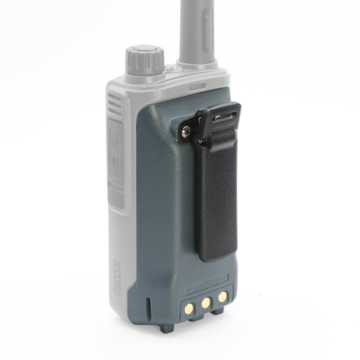 Rugged Radios GMR2 and GMR2 PLUS Handheld Long-Lasting XL Battery with USB Charging Port Grey