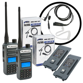Rugged Radios GREAT OUTDOORS PACK - GMR2 PLUS - GMRS / FRS Two Way Handheld Radios with Accessories
