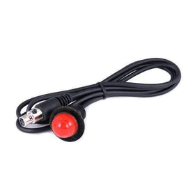 Rugged Radios Hole Mount Push to Talk Cable (PTT) with 48 Straight Cord for Intercoms