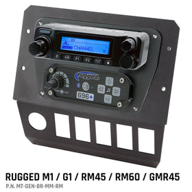 Rugged Radios Polaris General Multi Mount Kit for Radio and Intercom Rugged M1/G1/RM45/RM60/GMR45
