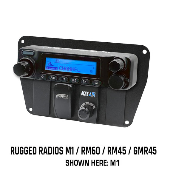 Rugged Radios Multi Mount Insert/Standalone Mount for M1 - GMR45 - RM60 - RM45 w/ Rocker Switches