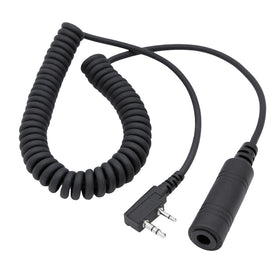 Rugged Radios OFFROAD Headset / Helmet Coil Cord Cable for Rugged Radios and Kenwood Radios