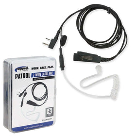 Rugged Radios Lapel Mic - 2 Wire with Acoustic Tube for Handheld Radios