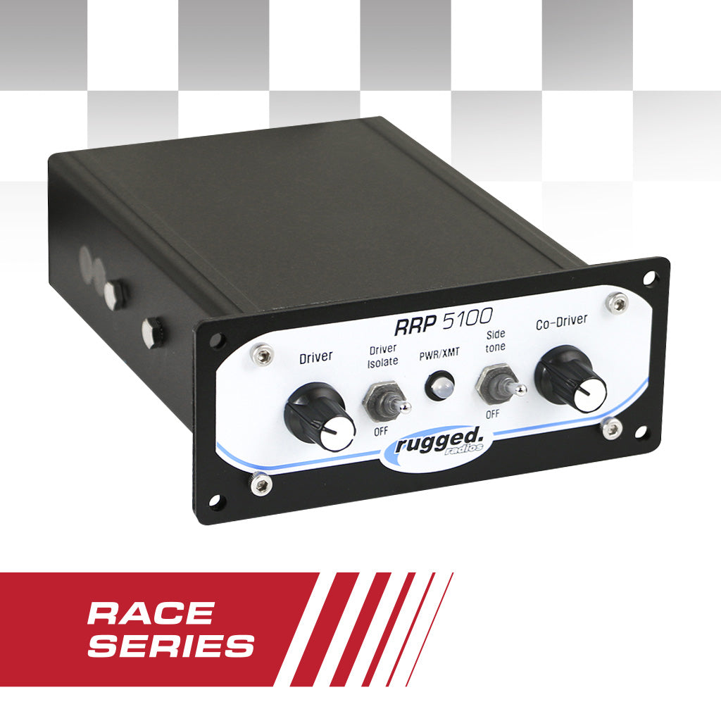 Rugged Radios RRP5100 PRO - Race Series Panel Mount Intercom Without DSP Chips