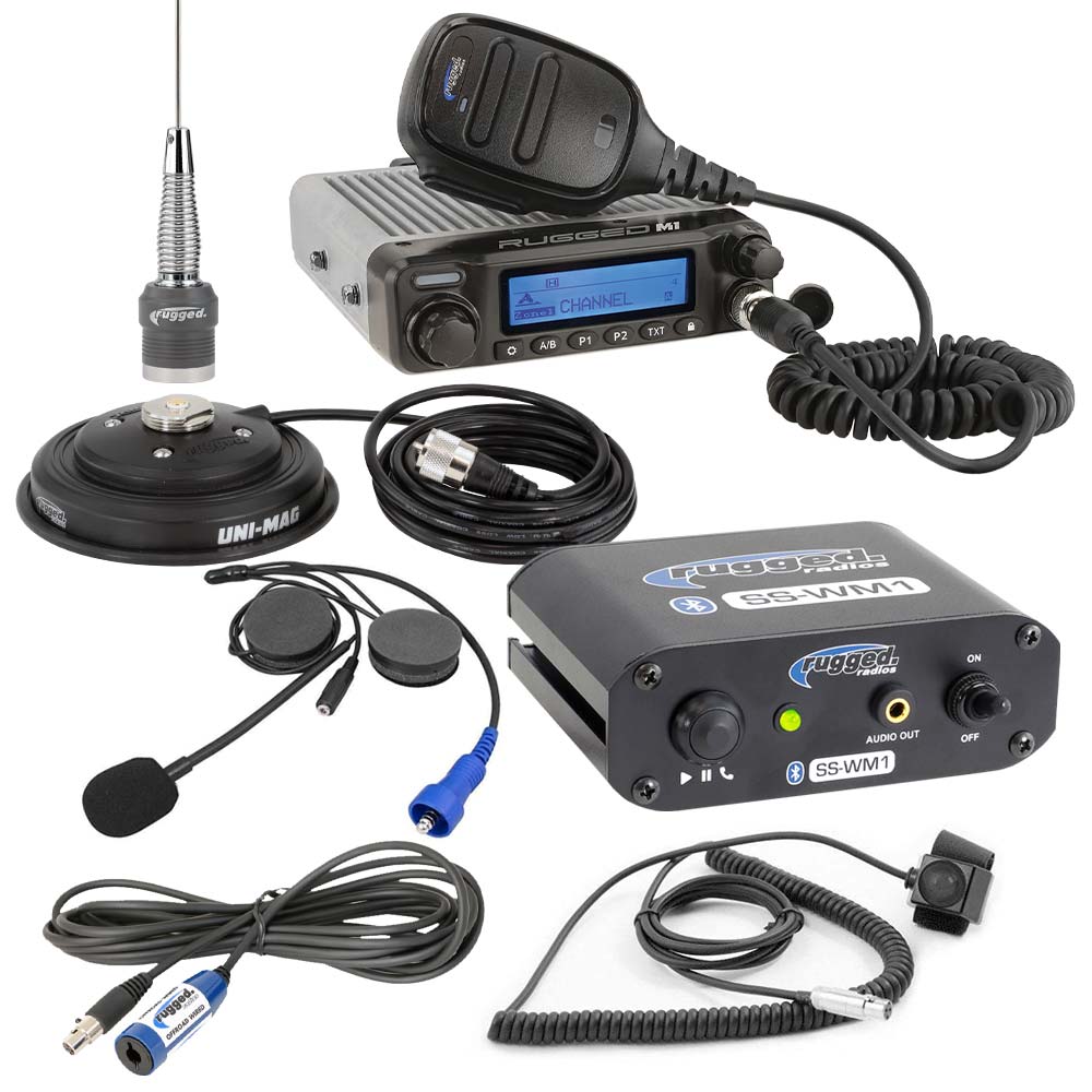 Rugged Radios SS-WM1 Single Seat Kit with Digital Radio Helmet Kit