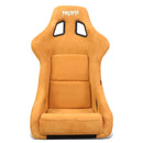 NRG FRP Bucket Seat PRISMA Edition W/ Pearlized Back Tan Alcantara - Large-3