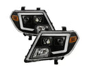 xTune Nissan Frontier 09-20 Projector Headlights - Light Bar DRL - Black-1