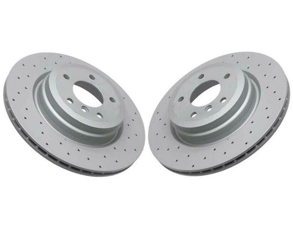 Zimmerman X-Drilled Rear Rotor Set (272x10mm) - VW/Audi / MK5 / MK6 / MK7 / Golf / Jetta & More