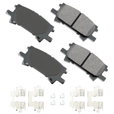 AKEBONO Pro-ACT Ultra-Premium Ceramic Rear Brake Pads 2004-2009 Lexus RX350/RX400h Toyota Highlander