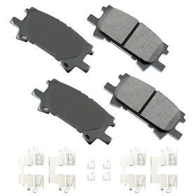 AKEBONO Pro-ACT Ultra-Premium Ceramic Rear Brake Pads 2004-2009 Lexus RX350/RX400h Toyota Highlander