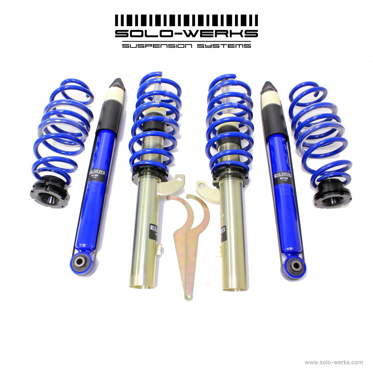 SOLO WERKS S1 COILOVER - VW MK VII 15+ 50MM (W/ REAR MULTI-LINK SUSP) - GAS MOTORS - 0