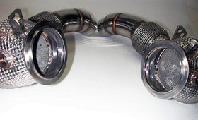 Racing Dynamics Catted Downpipes W/Heatshield - BMW S63 / M5 / M6 - 0