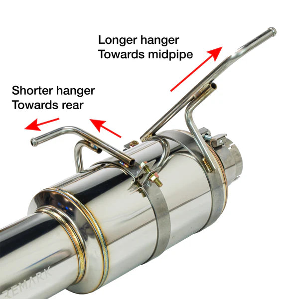 REMARK Catback Exhaust. Subaru WRX VB 2022+. R1 Spec Single-Exit Full Titanium (Resonated) - 0