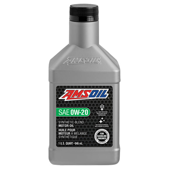AMSOIL 0W-20 Synthetic-Blend Motor Oil 946 ml Bottle