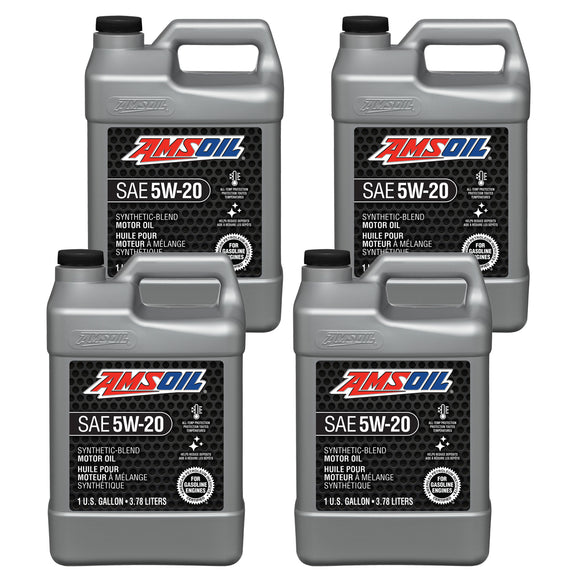 AMSOIL 5W-20 Synthetic-Blend Motor Oil Case of 4