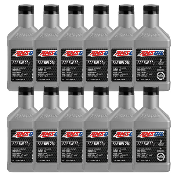 AMSOIL 5W-20 Synthetic-Blend Motor Oil Case of 12