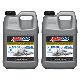 AMSOIL 10W-30 Commercial-Grade Diesel Oil Case of 2