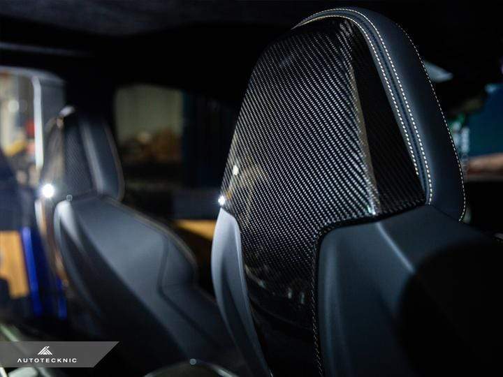 AutoTecknic Dry Carbon Seat Back Cover | BMW F91/F92/F93 M8