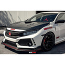 TS-STYLE CARBON FIBER HOOD FOR 2017-2021 HONDA CIVIC TYPE R-3