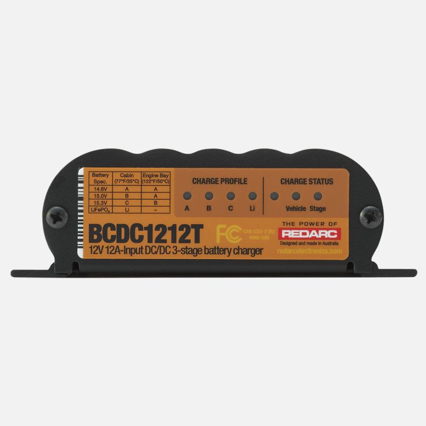 REDARC DC/DC 3-Stage Vehicle to Trailer Battery Charger - 12V 12A - 0