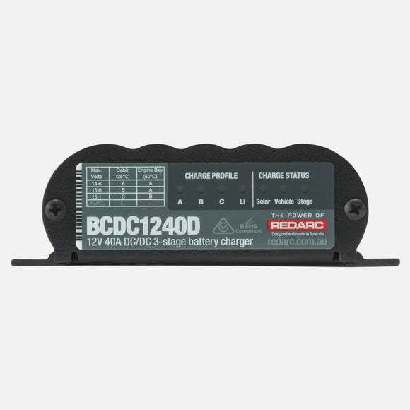 REDARC DC/DC Dual Input In-Vehicle Battery Charger - 12V 40A