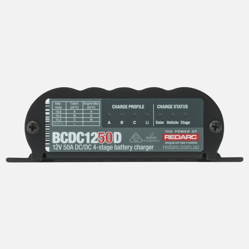 REDARC DC/DC 4-Stage In-Vehicle Battery Charger - 12V 50A - 0