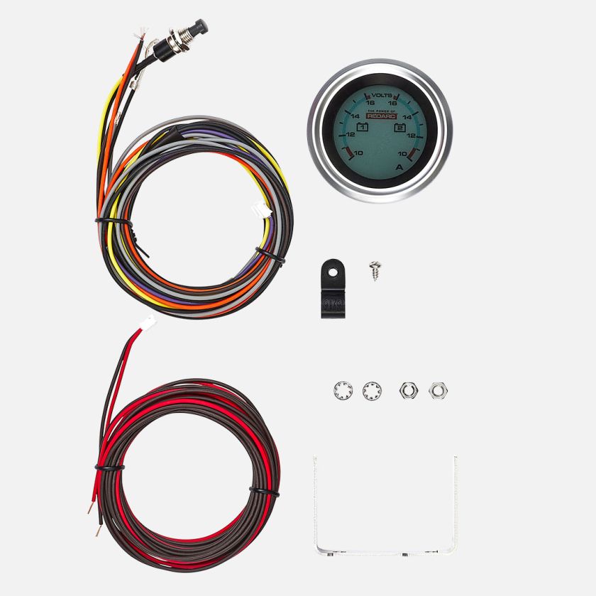 REDARC Dual Battery Voltage Gauge w/Optional Current Display - 52mm