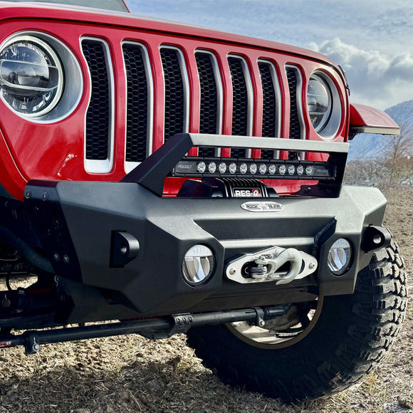 NEW Aluminum Shorty Front Bumper For Jeep JL / JT