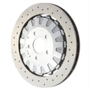 SHW 15-19 Ford Mustang GT350 5.2L (Up to 2/4/2019) Rear Cross-Drilled LW Brake Rotor (FR3Z2C026C)-1