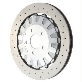 SHW 15-19 Ford Mustang GT350 5.2L (Up to 2/4/2019) Rear Cross-Drilled LW Brake Rotor (FR3Z2C026C)