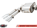 AWE SwitchPath™ Exhaust for Audi 8V S3 - Chrome Silver Tips, 102mm-3