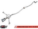 AWE Touring Edition Exhaust for 10th Gen Civic Si Coupe / Sedan (includes Front Pipe) - Dual Chrome Silver Tips-5