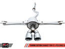 AWE Touring Edition Exhaust for 10th Gen Civic Si Coupe / Sedan (includes Front Pipe) - Dual Chrome Silver Tips-4