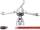 AWE Touring Edition Exhaust for 10th Gen Civic Si Coupe / Sedan (includes Front Pipe) - Dual Chrome Silver Tips-3