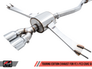 AWE Touring Edition Exhaust for 10th Gen Civic Si Coupe / Sedan (includes Front Pipe) - Dual Chrome Silver Tips-2
