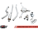 AWE Touring Edition Exhaust for 10th Gen Civic Si Coupe / Sedan (includes Front Pipe) - Dual Chrome Silver Tips-1