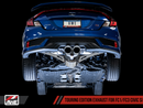 AWE Touring Edition Exhaust for 10th Gen Civic Si Coupe / Sedan (includes Front Pipe) - Dual Chrome Silver Tips-6