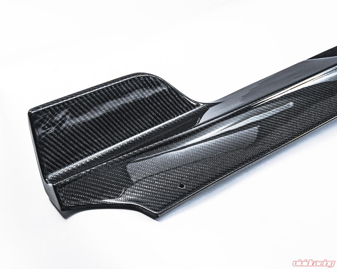 VR Aero Gloss Carbon Fiber Side Skirts Tesla Model 3 2018+