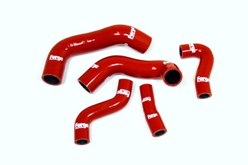 5 SILICONE COOLANT HOSES FOR 2.0T FSI LOWER HOSES - RED