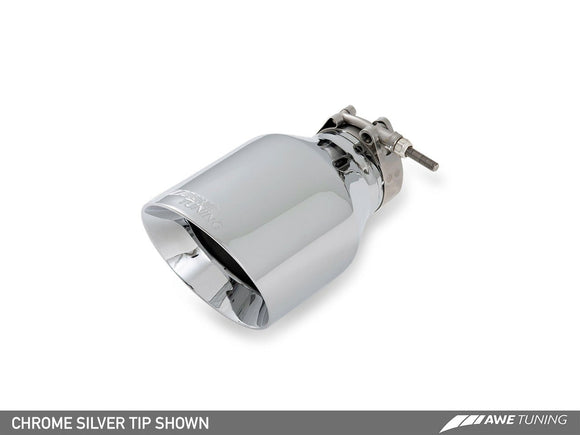 AWE Track Edition Exhaust for VW MK7 Golf SportWagen - Chrome Silver Tips (90mm)