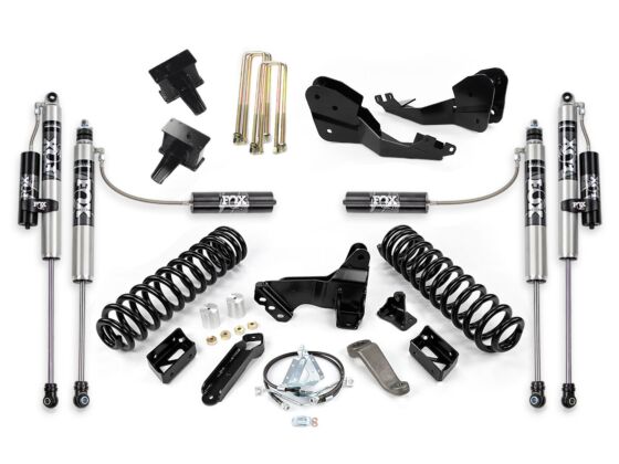 Cognito 17-22 Ford F-250/350 SD 4WD 4/5in Standard Lift Kit w/ Fox PS 2.0 PSRR Shocks