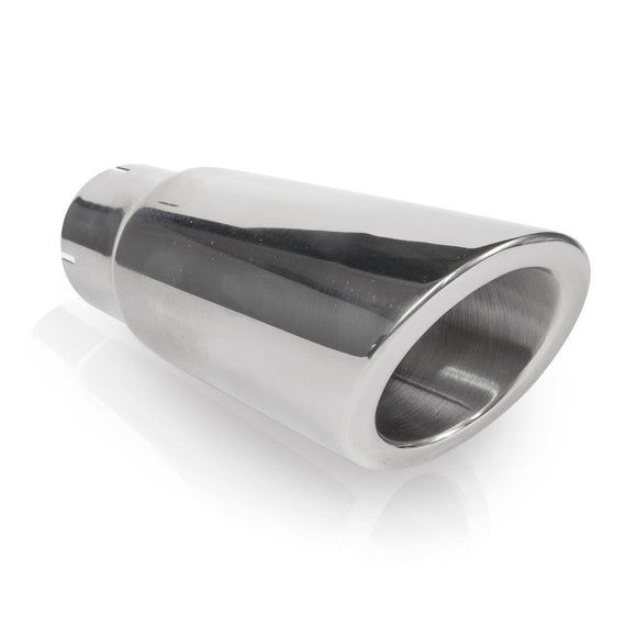 Stainless Works Double Wall 30 Deg Slash Cut Exhaust Tip 3in Body 2 1/4in ID