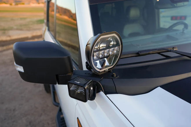 2021-2025 Ford Bronco | A-Pillar Dual Light Pod Drop Mounts - 0