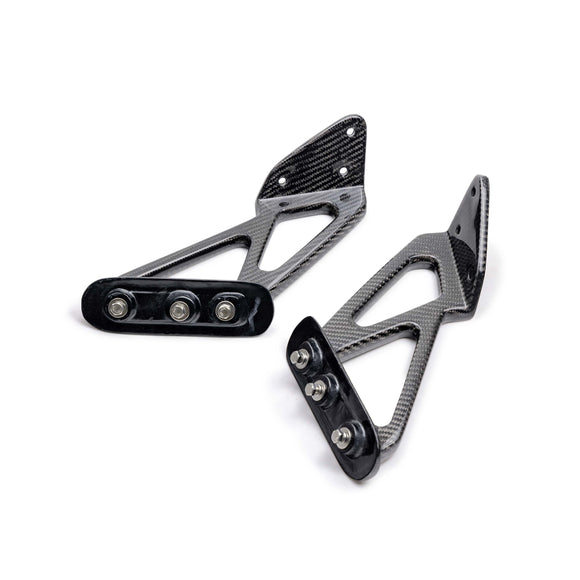 OEM-style carbon fiber rear spoiler mounting bracket for 2023-2025 Honda Civic Type R